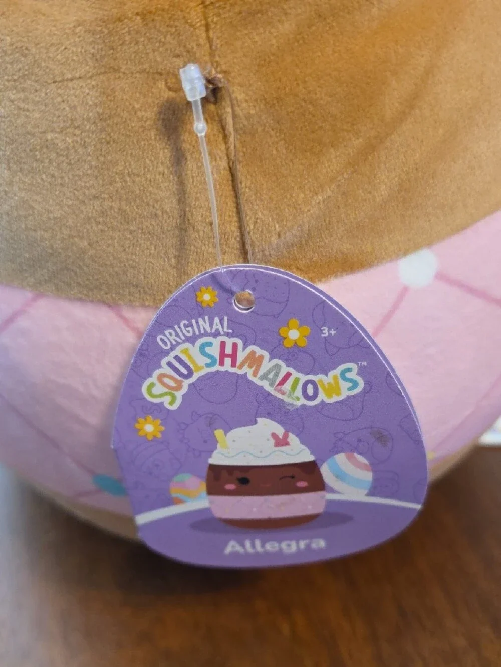 Squishmallows NWT Pink & Cream Dessert Character Accent Pillow